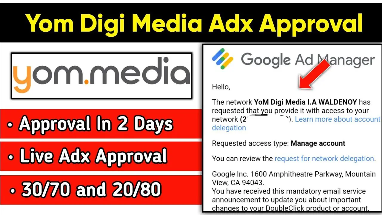 yom digi media adx approval instant 2024 Easy Mothed